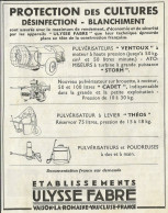 Etablissements ULYSSE FABRE - Pubblicità 1956 - Advertising - Advertising