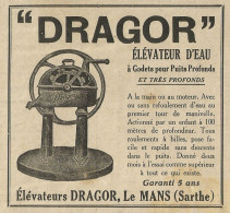 Elèvateurs DRAGOR - Pubblicità 1929 - Advertising - Advertising