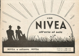 Crema NIVEA - Pubblicità 1937 - Advertising - Advertising