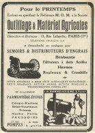 Semoirs & Distributeurs D'engrais - Pubblicità 1922 - Advertising - Advertising