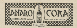 Amaro Cora - Pubblicità 1933 - Advertising - Pubblicitari