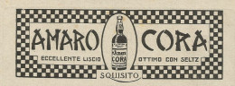 Amaro Cora - Pubblicità 1933 - Advertising - Werbung