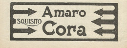 Amaro Cora - Pubblicità 1927 - Advertising - Pubblicitari