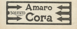 Amaro Cora - Pubblicità 1927 - Advertising - Werbung