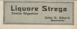 Liquore Strega - Pubblicità 1927 - Advertising - Pubblicitari