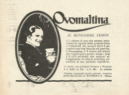 Ovomaltina Il Benessere Fisico - Pubblicità 1931 - Advertising - Pubblicitari