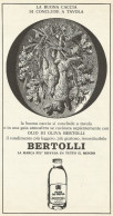 Olio Di Oliva BERTOLLI - Pubblicità 1969 - Advertising - Publicidad