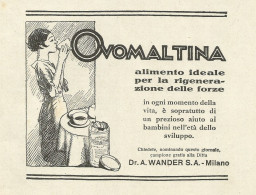 Ovomaltina - Pubblicità 1931 - Advertising - Pubblicitari