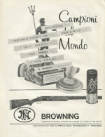 BROWNING Campioni Del Mondo - Pubblicità 1968 - Advertising - Pubblicitari