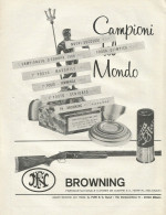 BROWNING Campioni Del Mondo - Pubblicità 1968 - Advertising - Publicidad