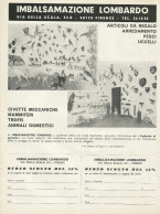 Imbalsamazione LOMBARDO - Civette Meccaniche - Pubblicità 1968 - Advertis. - Pubblicitari