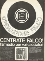 FALCO L'armadio Per Voi Cacciatori - Pubblicità 1969 - Advertising - Pubblicitari