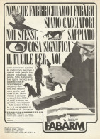 Fabàrma Industria Per Le Armi Da Caccia - Pubblicità 1969 - Advertising - Pubblicitari