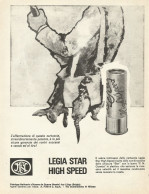 Cartucce LEGIA STAR High Speed - Pubblicità 1969 - Advertising - Pubblicitari