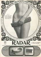 RADAR C'è Sempre Un Posto Per L'ultima Cartuccia - Pubblicità 1972 - Adv. - Publicités