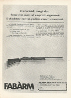 Fabàrm Industria Per Le Armi Da Caccia - Pubblicità 1972 - Advertising - Publicités