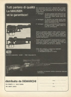 Carabina MAUSER - Pubblicità 1971 - Advertising - Pubblicitari