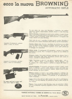 Ecco La Nuova BROWNING Automatic Rifle - Pubblicità 1971 - Advertising - Publicidad