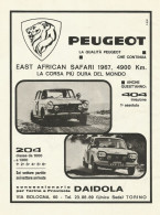 Peugeot 204 - East African Safari - Pubblicità 1967 - Advertising - Publicidad