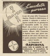 ASPIRINA L'assoluta Purezza - Pubblicità 1935 - Advertising - Pubblicitari