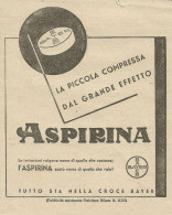 ASPIRINA Tutto Sta Nella Croce Bayer - Pubblicità 1933 - Advertising - Publicités