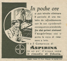 ASPIRINA Il Rimedio Di Fiducia - Pubblicità 1933 - Advertising - Publicidad