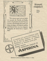 ASPIRINA - Rimedi Singolari - Pubblicità 1933 - Advertising - Pubblicitari