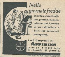 Aspirina - Pubblicità 1938 - Advertising - Reclame