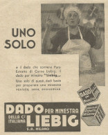 Dado LIEBIG Uno Solo - Pubblicità 1933 - Advertising - Werbung