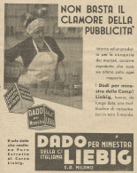 Dado LIEBIG Non Basta Il Clamore Della Pubblicità- Pubblicità 1933 - Adv. - Advertising