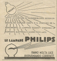 Lampade PHILIPS - Pubblicità 1932 - Advertising - Advertising