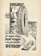 Pneumatici DUNLOP - Pubblicità 1931 - Advertising - Reclame