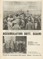 Accumulatori Dott. SCAINI Il Giudizio Di FERRARIN - Pubblicità 1929 - Adv. - Advertising