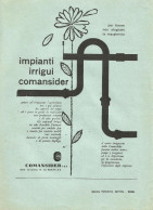 Impianti Irrigui COMANSIDER - Pubblicità 1961 - Advertising - Advertising