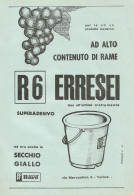 Per Le Viti R6 Ad Alto Contenuto Di Rame - Pubblicità 1961 - Advertising - Publicités