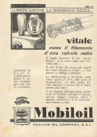 MOBILOIL - Vacuum Oil Company - Pubblicità 1931 - Advertising - Advertising