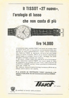 Orologio TISSOT 27 Nuovo - Pubblicità 1955 - Advertising - Publicidad