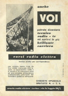 Corsi RADIO ELETTRA - Pubblicità 1955 - Advertising - Pubblicitari