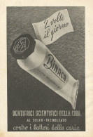 Dentifrici Scientifici Della Ciba - Pubblicità 1950 - Advertising - Advertising