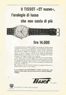 Orologio TISSOT "27 Nuovo" - Pubblicità 1955 - Advertising - Werbung