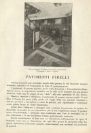 Pavimenti PIRELLI - Motonave Morosini - Pubblicità 1931 - Advertising - Werbung