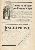 Istituto LINGUAPHONE - Pubblicità 1932 - Advertising - Werbung