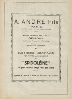 Olio Per Auto Spidolèine - Pubblicità 1925 - Advertising - Publicidad