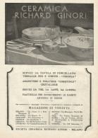 Ceramica RICHARD GINORI - Pubblicità 1930 - Advertising - Advertising