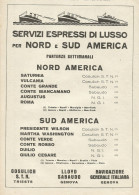 Servizi Espressi Di Lusso Per Nord E Sud America - Pubblicità 1929 - Adv. - Advertising