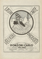 Prodotti Fotografici RONZONI CARLO - Pubblicità 1925 - Advertising - Werbung