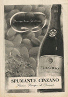 Spumante CINZANO - Riserva Principi Di Piemonte - Pubblicità 1943 - Adv. - Publicités