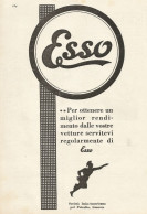 Carburante ESSO - Pubblicità 1930 - Advertising - Publicités