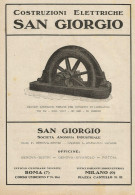 Costruzioni Elettriche SAN GIORGIO - Pubblicità 1927 - Advertising - Publicités