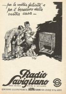 Radio Savigliano - Illustrazione Di A. Pomi - Pubblicità 1933 - Advertis. - Reclame
